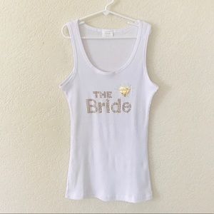 ✨New BRIDE bling tank top✨